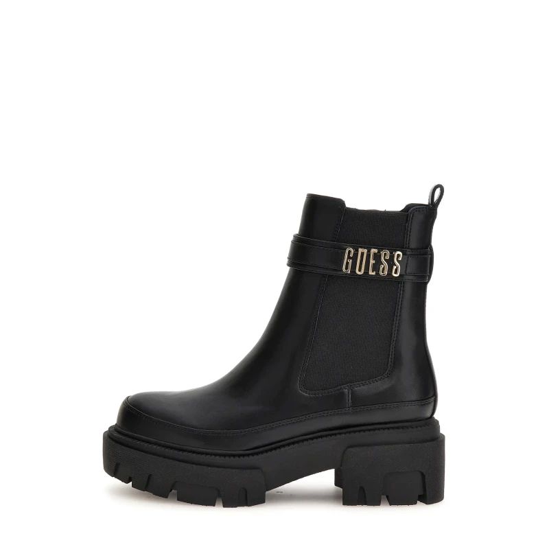 Image of Guess Yelma Lettering Logo Ankle Boots 14834917 Black
