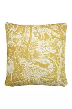 Image of Woodland Scandi Cushion Piped Cushion