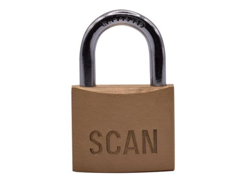 Image of Scan Brass Padlock 40mm Scaplb40