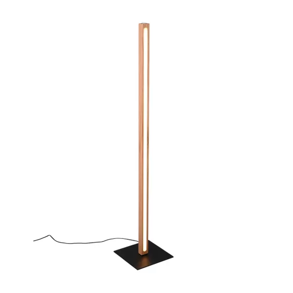 Image of Bellari Modern LED Integrated Floor Lamp natural finish 3000K