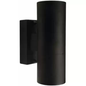 Image of Nordlux Tin Up & Down Wall Lamp Black, GU10, IP54