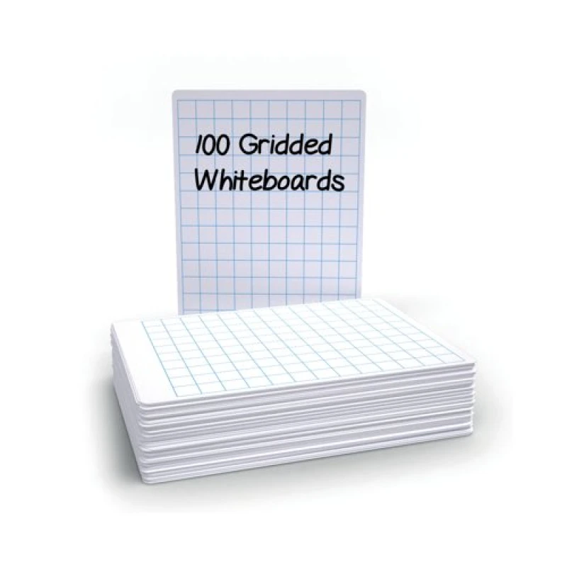 Image of Economy Drywipe Boards 500 Micron 20mm Gridlines A4 (Pack of 100) WBG100