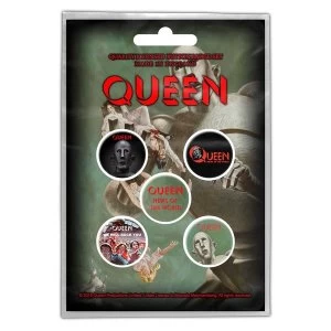 Image of Queen - News of the World Button Badge Pack