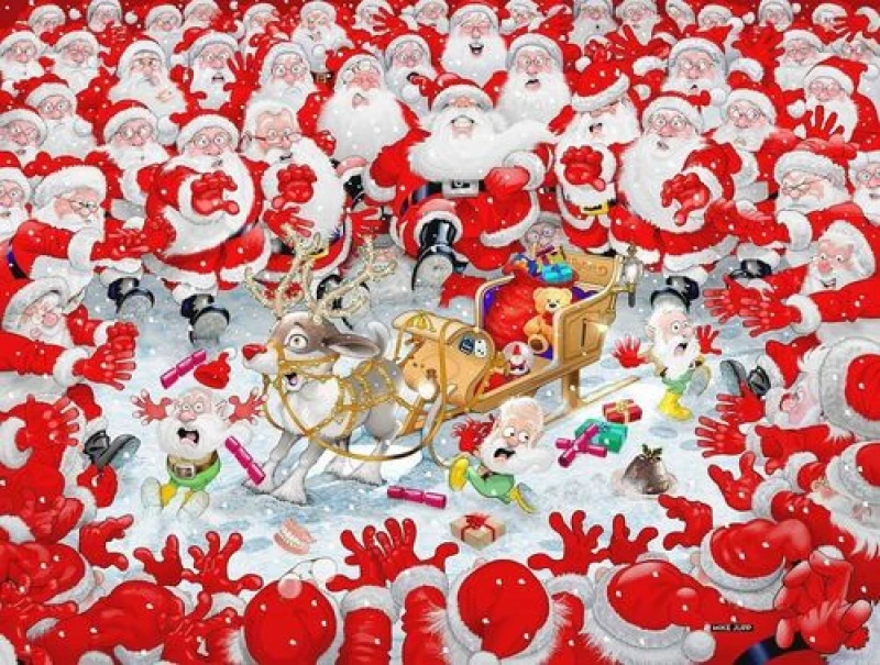 Image of Mike Jupp Christmas Scramble by Mike Jupp - 1000 pc. jigsaw puzzle