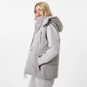 Image of Jack Wills Bungee Waist Padded Gilet - Grey