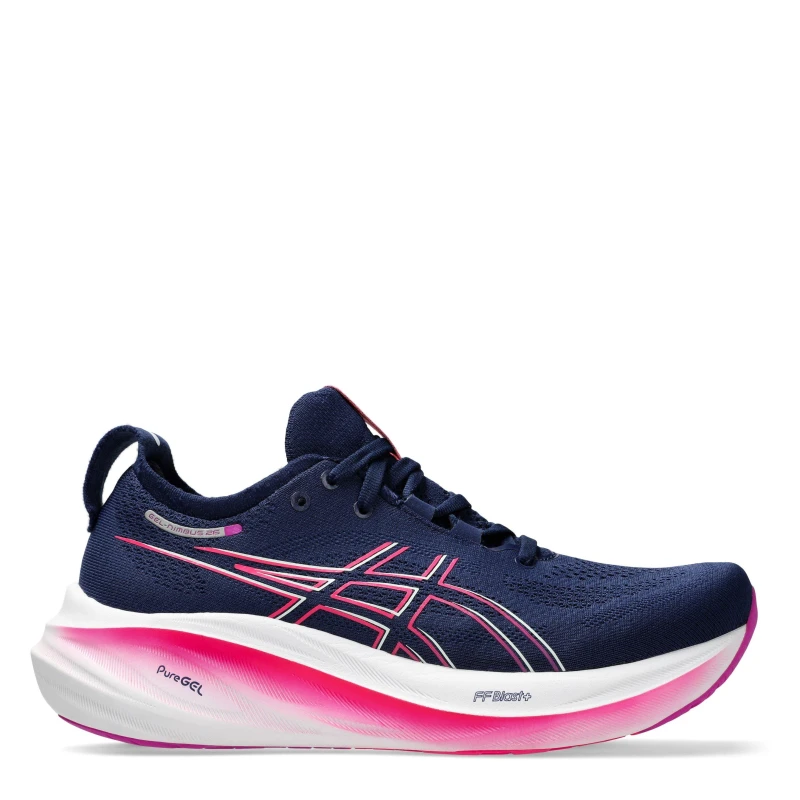Image of Asics Gel-Nimbus 26 Running Shoe Womens - Blue Blue 8