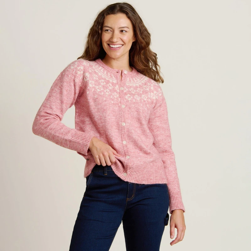 Image of Brakeburn Florisle Knitted Cardigan Pink