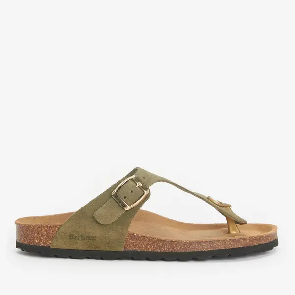 Image of Barbour Womens Margate Suede Toe Post Sandals - UK 6