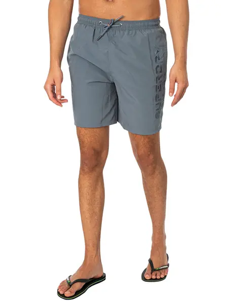 Image of Superdry Premium EMB 17 Swim Shorts Stormy Weather Grey L