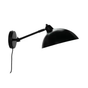 Image of Futura Dome Wall Lamp Black, White