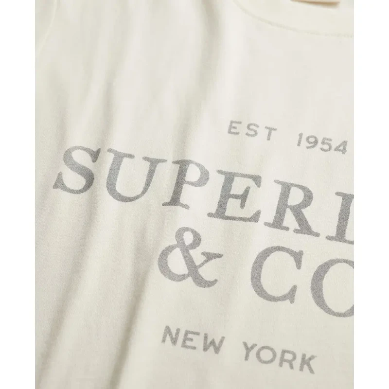 Image of Superdry Womens casual T-Shirt Superdry Casual Luxe Beige Female M