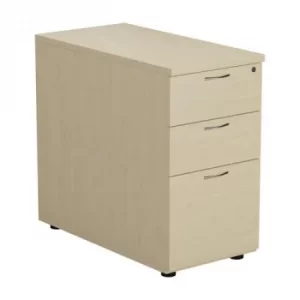 Image of First Desk High 3 Drawer Pedestal 800mm Deep White KF79932