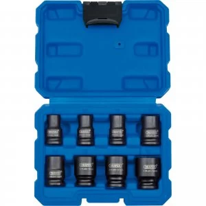 Image of Draper 8 Piece 3/8" Drive Impact Socket Set Metric 3/8"