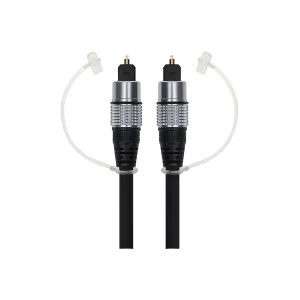 Image of Maplin Optical Audio Cable TOSlink Male to TOSlink Male 2m