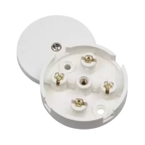 Image of Click Scolmore Essentials 5A Junction Box S-Entry 4 Terminal White - WA070