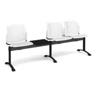 Image of Dams MTO Santana Perforated Back Plastic Seating - Bench 4 Wide with 3 Seats and