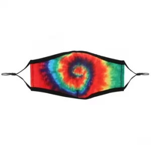 Image of Rainbow Tie Dye Face Mask