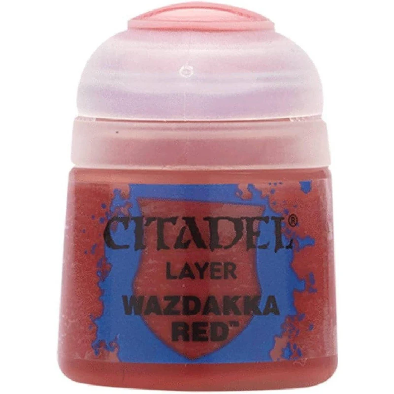Image of Citadel Games Workshop Colour Layer: Wazdakka Red (12ml) Paint Multi