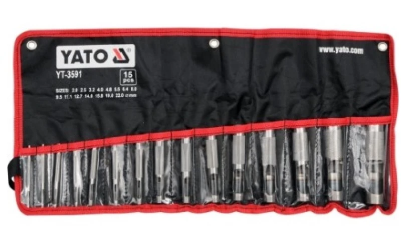 Image of YATO YT-3591 Split Pin Drift Set Number of tools: 15 Split Pin Drift Set (6755)