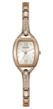 Image of Guess Womens Bella Rose Gold Plated Steel Bracelet Watch
