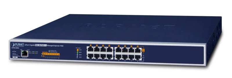 Image of PLANET UPOE-800G network switch Managed Gigabit Ethernet (10/100/1000)