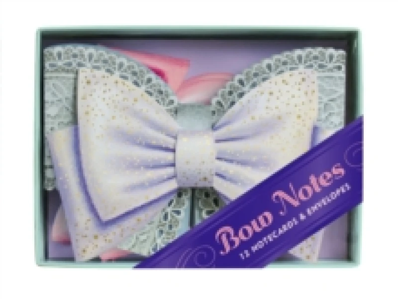 Image of Bow Notes : 12 Notecards & Envelopes Postcard book or pack
