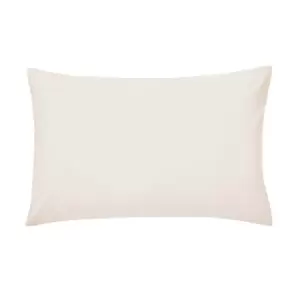 Image of Peacock Blue Hotel 220 Thread Count Plain Dye Pair of Standard Pillowcases, Cashmere