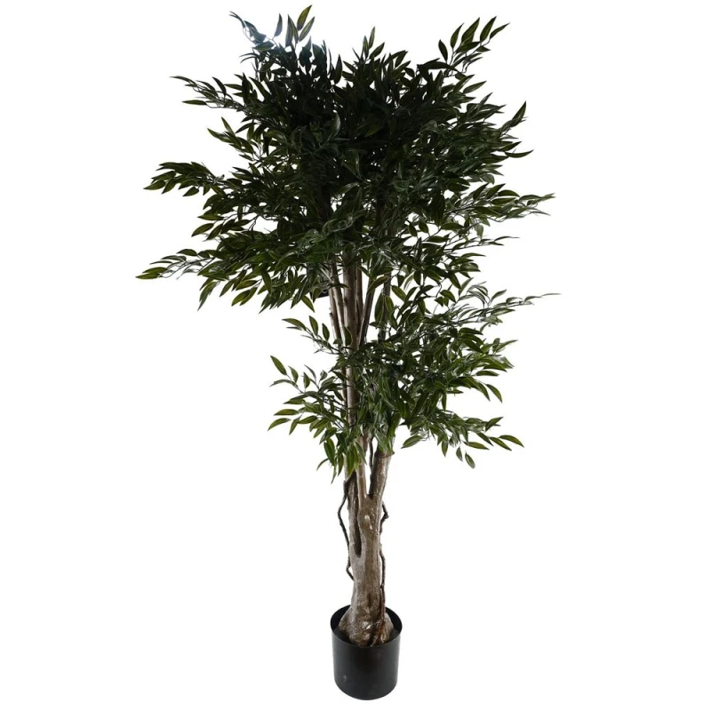 Image of Leaf 140cm UV Resistant Ruscus Tree- 2716 leaves Green