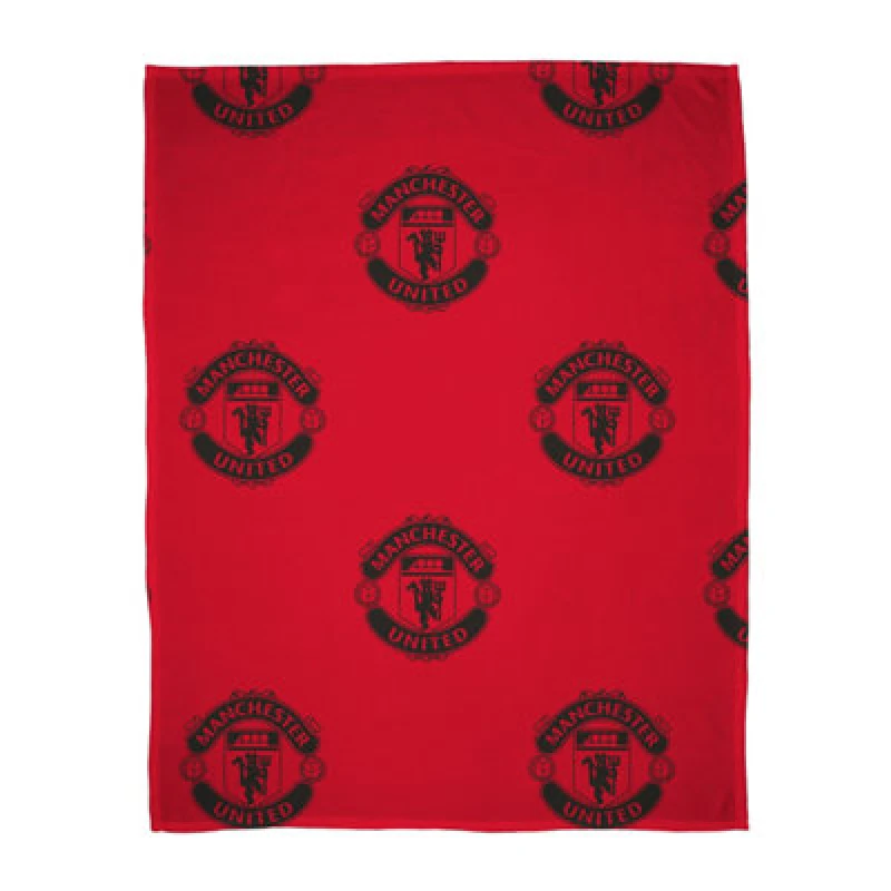 Image of Manchester United FC Man United FC Sherpa Fleece Blanket Blankets Medium Multi 88416599000