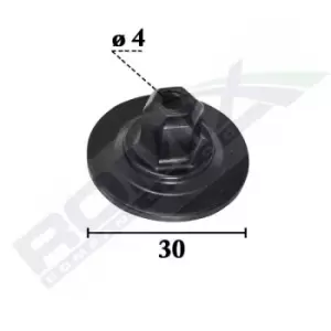 Image of ROMIX Clip, trim-/protection strip C70543 VW,AUDI,SKODA,Golf V Schragheck (1K1),POLO (9N_),TOURAN (1T1, 1T2),GOLF VI (5K1)