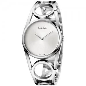 Image of Calvin Klein Ladies Round Stainless Steel Watch - K5U2M146