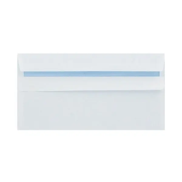 Image of Q-Connect Q-Connect DL Envelopes Plain Wallet Peel and Seal 100gsm White (Pack of 500) 1P04 KF02951