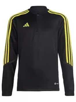 Image of Boys, adidas Youth Tiro 23 Training Top, Black/Yellow, Size 15-16 Years
