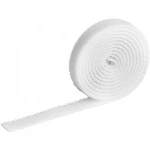 Image of Durable Hook-and-loop cable tie CAVOLINE GRIP 10 503102 White 10 mm