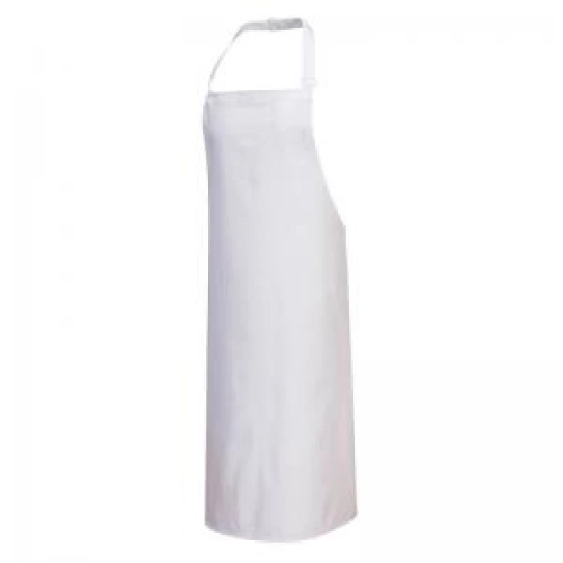 Image of Portwest Cotton Bib Apron S840WHR Colour: White