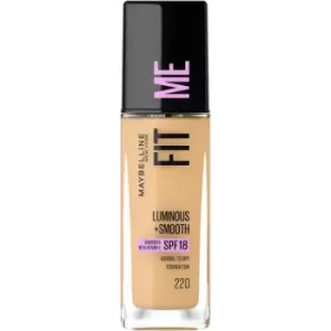 Image of Maybelline Fit Me Luminous & Smooth Foundation 220 Natural Beige 30ml