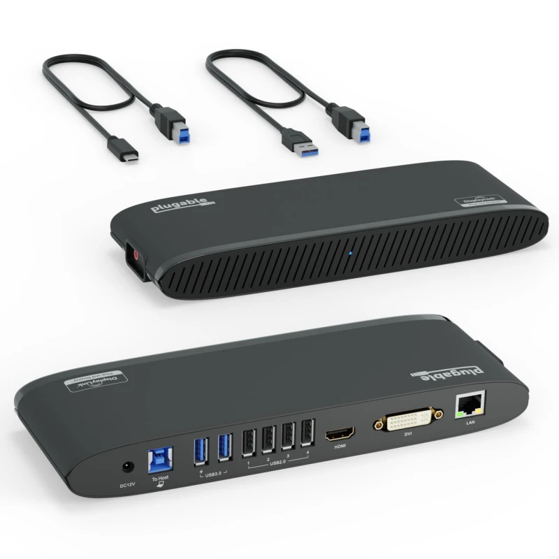 Image of Plugable Technologies USB 3.0 Universal Laptop Docking Station for Win