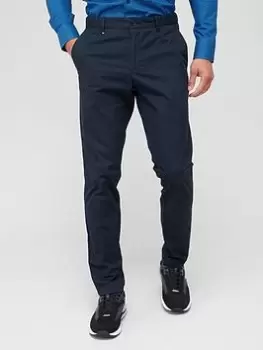 Image of BOSS Genius Slim Fit Trousers - Dark Blue, Dark Blue, Size 48=Uk32In, Men