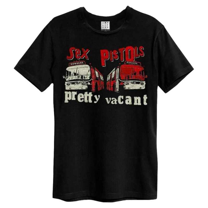 Image of Amplified Amplified Men Pretty Vacant Sex Pistols T-Shirt in Black Size: X-Small Black XS Male 5063852066735