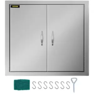 Image of VEVOR Double Access Door 26" Outdoor Kitchen / BBQ Island 304 Stainless Steel