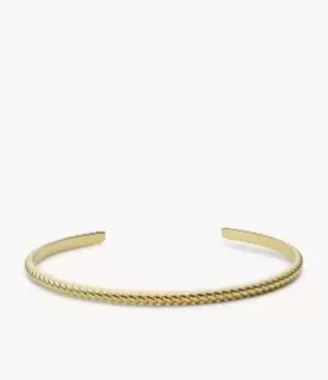 Image of Fossil Women Vintage Twists Gold-tone Stainless Steel Bangle Bracelet