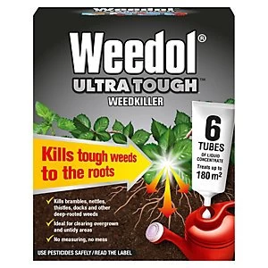 Image of Weedol Ultra Tough Concentrate Weed Killer Tubes 6x25ml