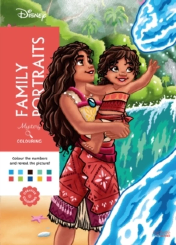 Image of Mystery Colouring - Family Portraits : Reveal iconic Disney characters with colour by number Paperback / softback