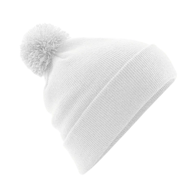 Image of Beechfield Beechfield Men Original Pom Pom Beanie in White White One Size Male 5063527289407