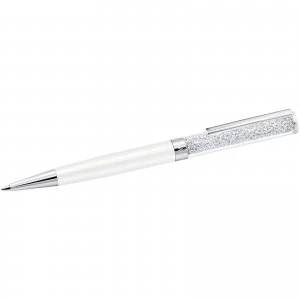 Image of Swarovski Crystalline White Stainless Steel Ballpoint Jewellery