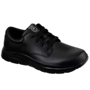Image of Skechers Mens Flex Advantage Fourche Leather Trainers (10 UK) (Black)