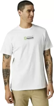 Image of FOX Kawasaki Premium T-Shirt, white Size M white, Size M