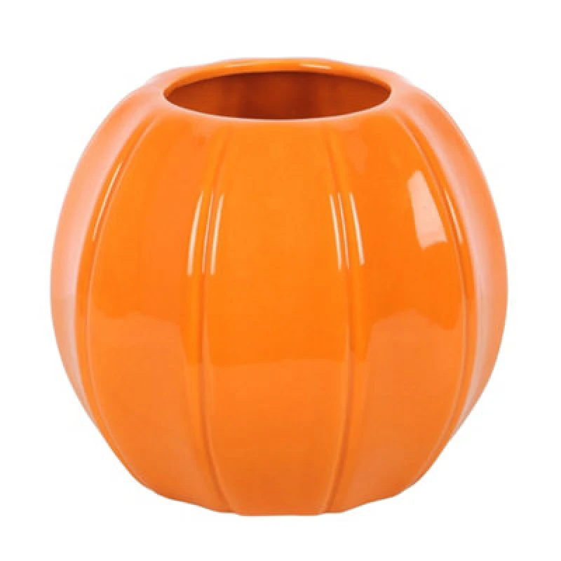 Image of Something Different Something Different Pumpkin Vase in Orange Orange One Size Unisex 5063750806990