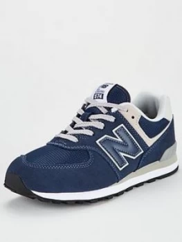 Image of New Balance 574 Junior Trainers - Navy