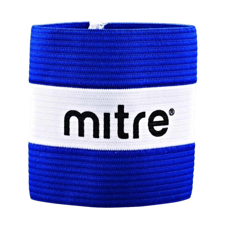 Image of Mitre Captains Armband in Blue Size: Small Blue Unisex S